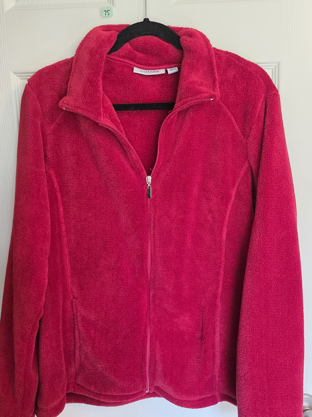 J. Jill Women's Pink Full-Zip Fleece Jacket